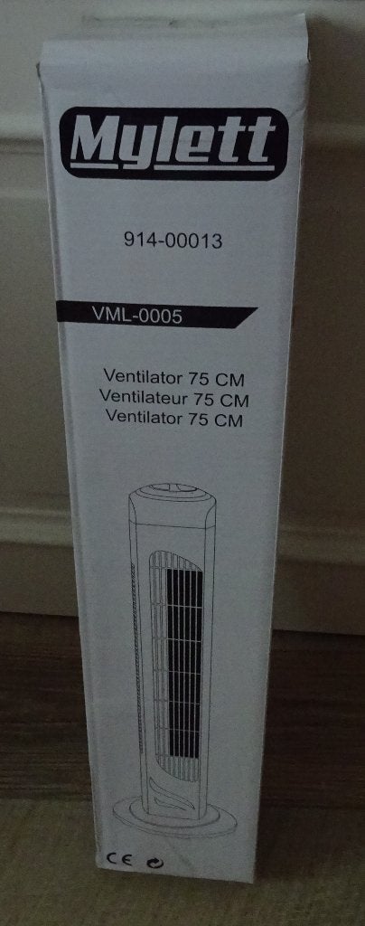 NIEUW Toren ventilator Mylett 75cm. In 3 Standen, Electroménager, Ventilateurs, Neuf, Ventilateur tour, Enlèvement ou Envoi
