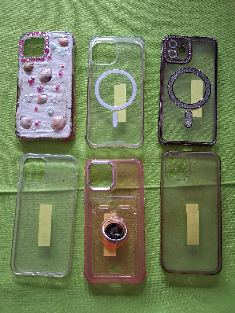 gsm hoesjes voor Iphone 12, Gebruikt, Transparant, Ophalen of Verzenden, IPhone 12