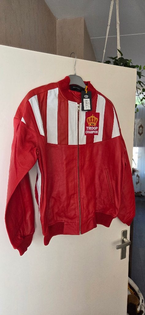 Nieuwe Leren jas Merk Troop Maat XL, Verzenden, Troop, Rood, Maat 56/58 (XL)