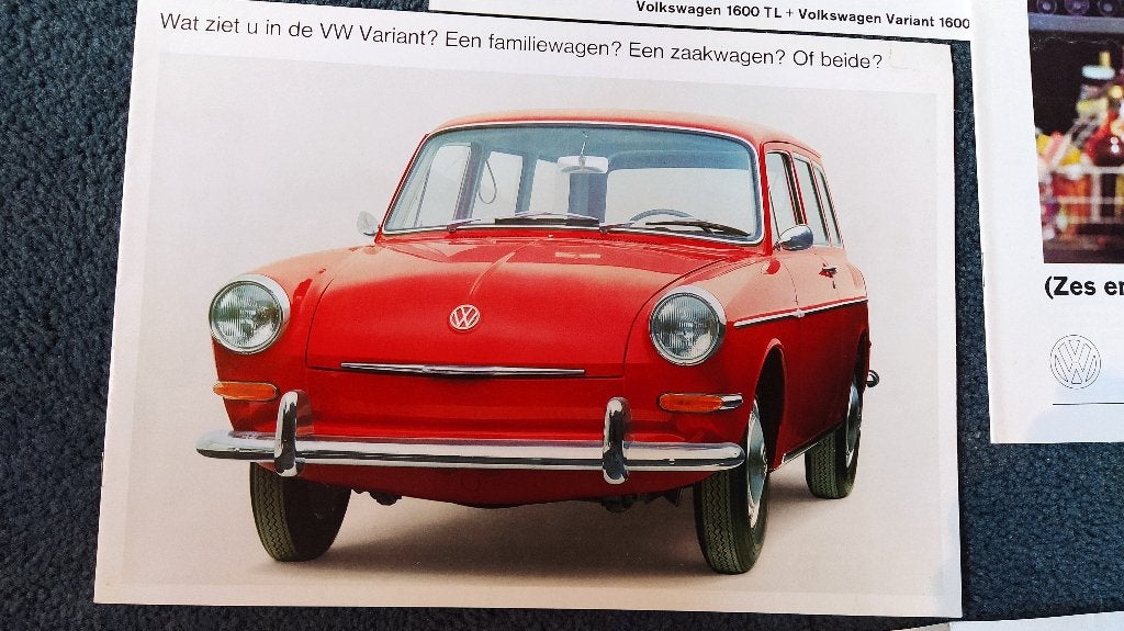 BROCHURES VW 1500/1600/PONTON/VARIANT, Boeken, Ophalen of Verzenden, Zo goed als nieuw, Volkswagen
