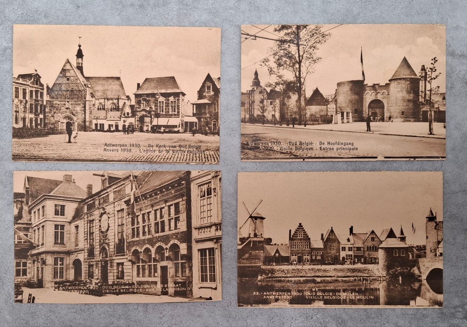 Anvers 1930. Lot de 4 cartes postales, Enlèvement ou Envoi, Non affranchie, Anvers
