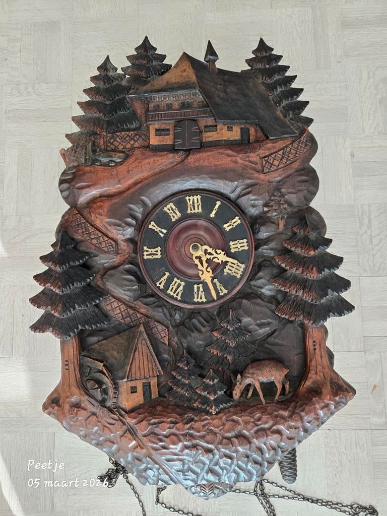 Horloge à coucou vintage, Enlèvement