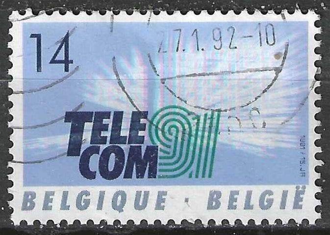 Belgique 1991 - Yvert/OBP 2427 - Telecom '91 à Genève (ST), Envoi, Affranchi, Oblitéré
