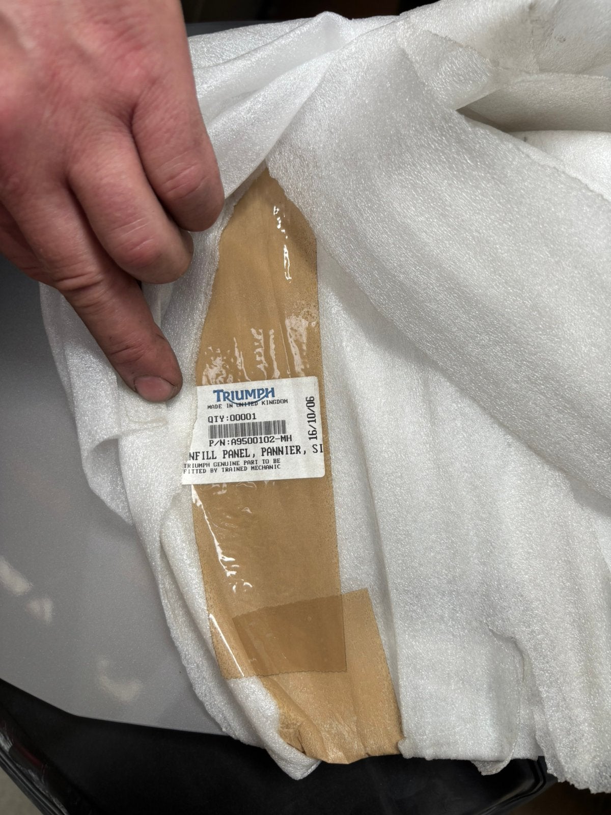 Panneau de remplissage de valise Triumph neuf, Enlèvement ou Envoi