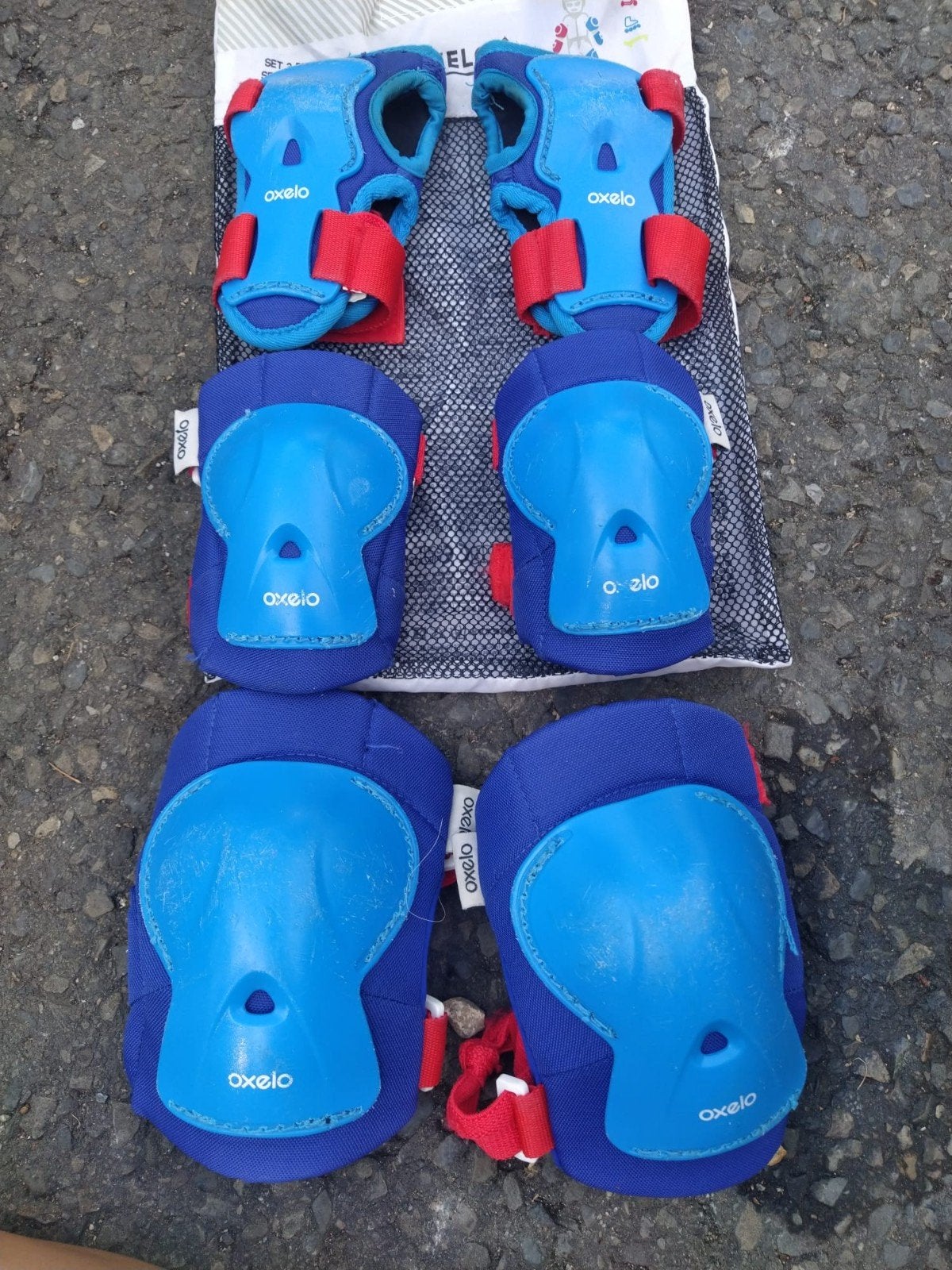 Set 3x2 Protections Oxelo Taille XS, Enfants & Bébés, Enlèvement, Réglable, Comme neuf, Enfants