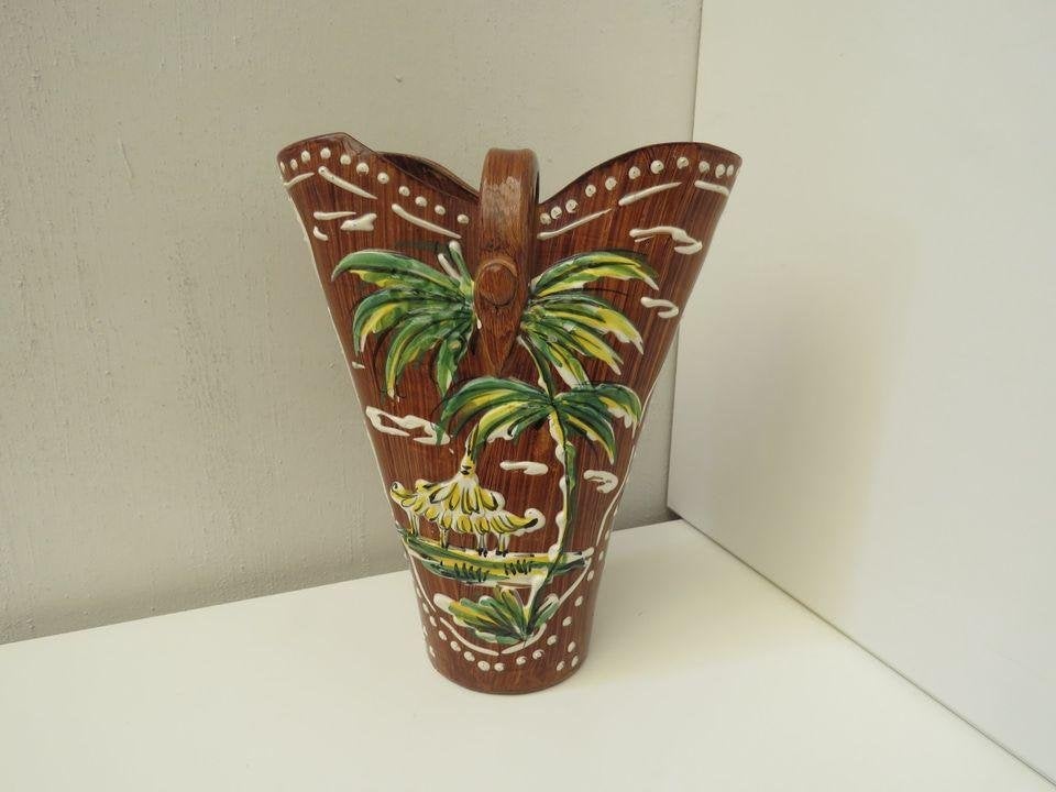 Vase à fleurs en céramique, Italie, années 1950, Enlèvement ou Envoi