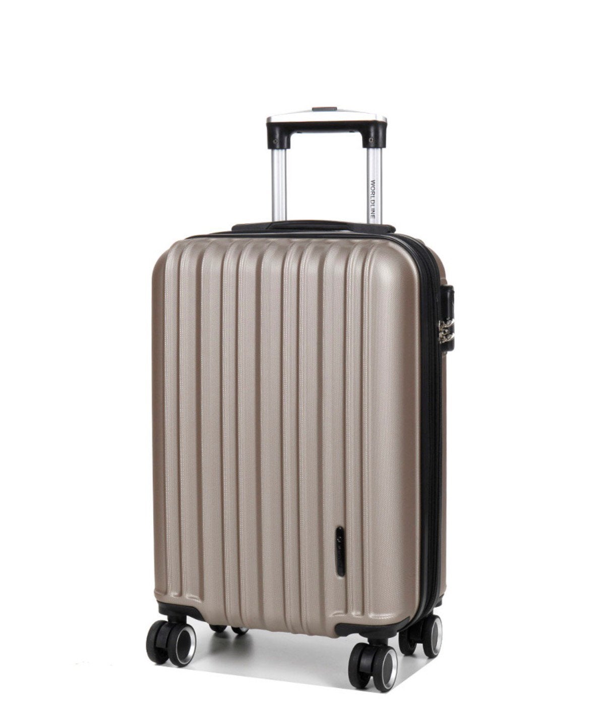 Superbe valise de cabine Worldline champagne 35cmx20cmx55 cm, Enlèvement, Comme neuf