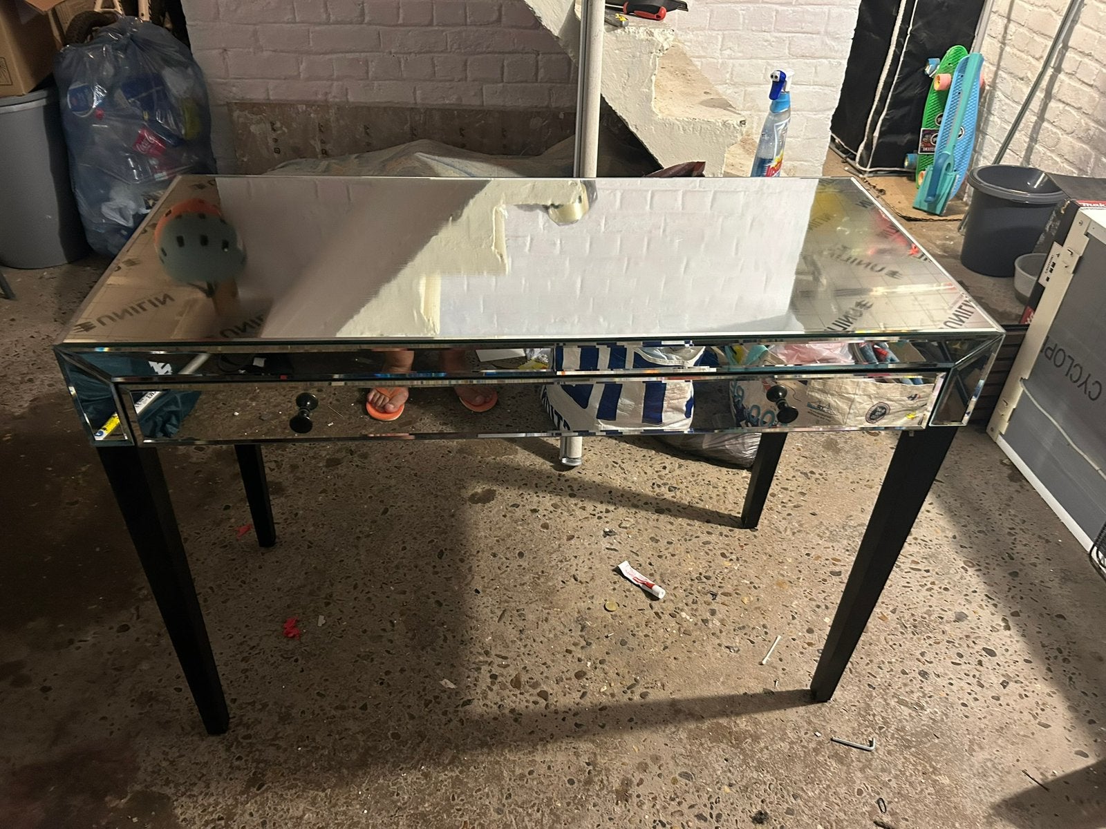 Coiffeuse avec son miroir, Maison & Meubles, Comme neuf, Enlèvement, 100 à 150 cm, 100 à 150 cm