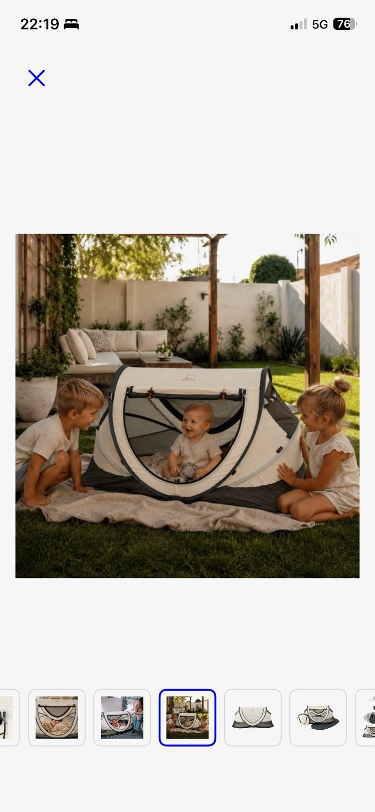 Deryan peuter tent / reisbed / strandtent, Ophalen of Verzenden, Gebruikt, Tot en met 2