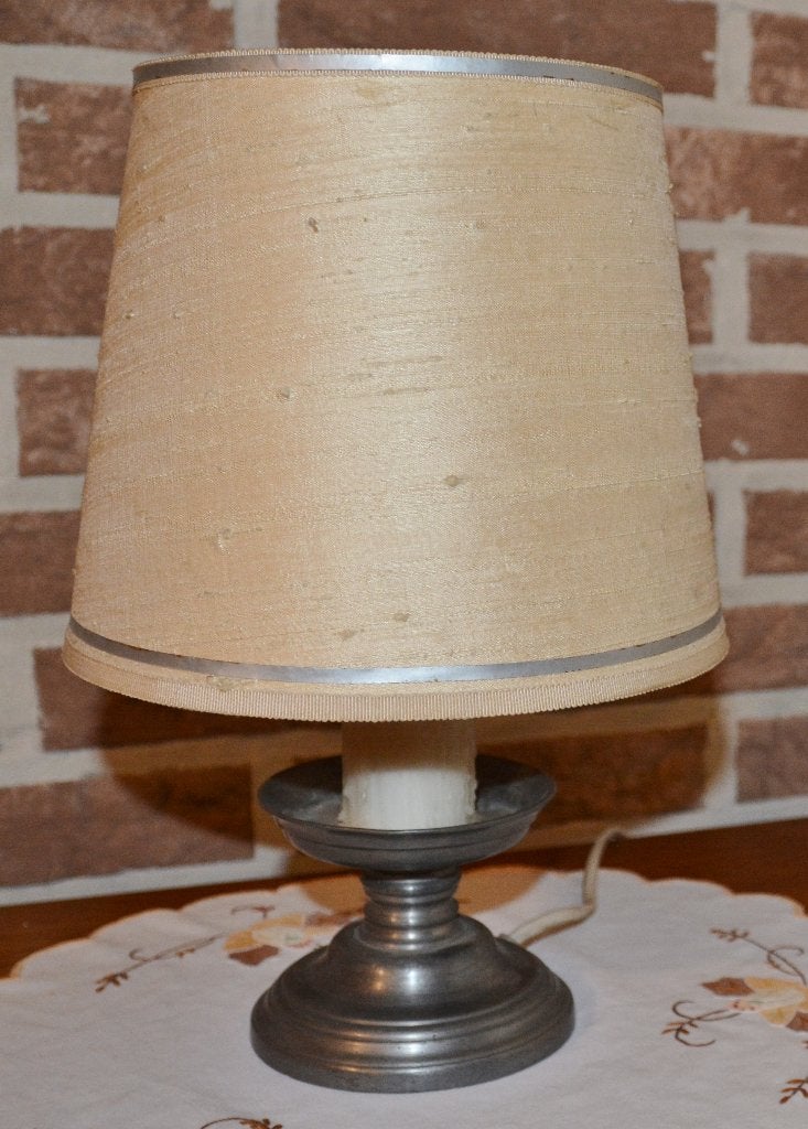 Tinnen tafellamp, Antiek en Kunst, Ophalen