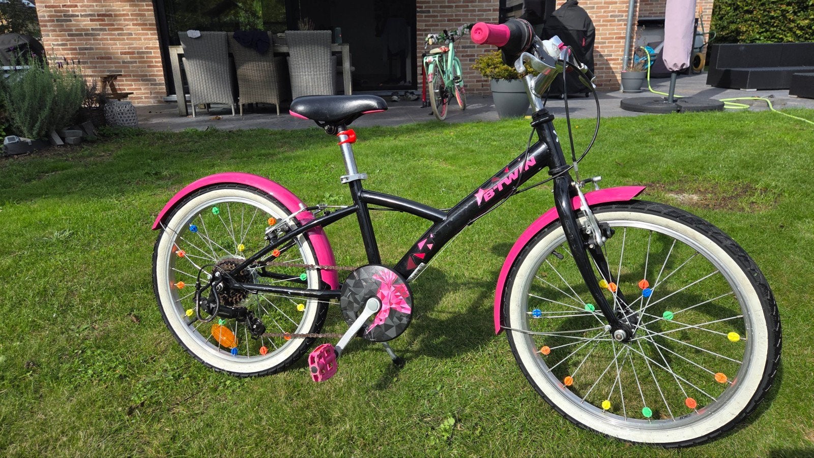 Meisjesfiets Btwin 20 Inch prima staat, Frein sur jante, Femmes, Enlèvement, Utilisé