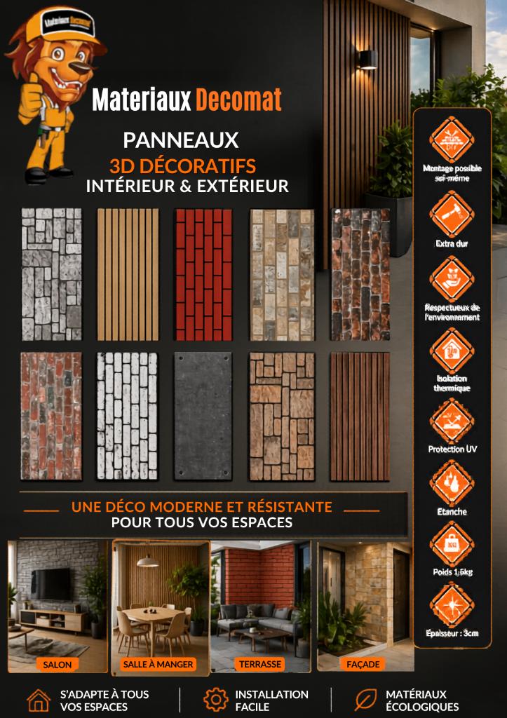 PANNEAUX MURAUX ACOUSTIQUES 3D, Enlèvement, Neuf