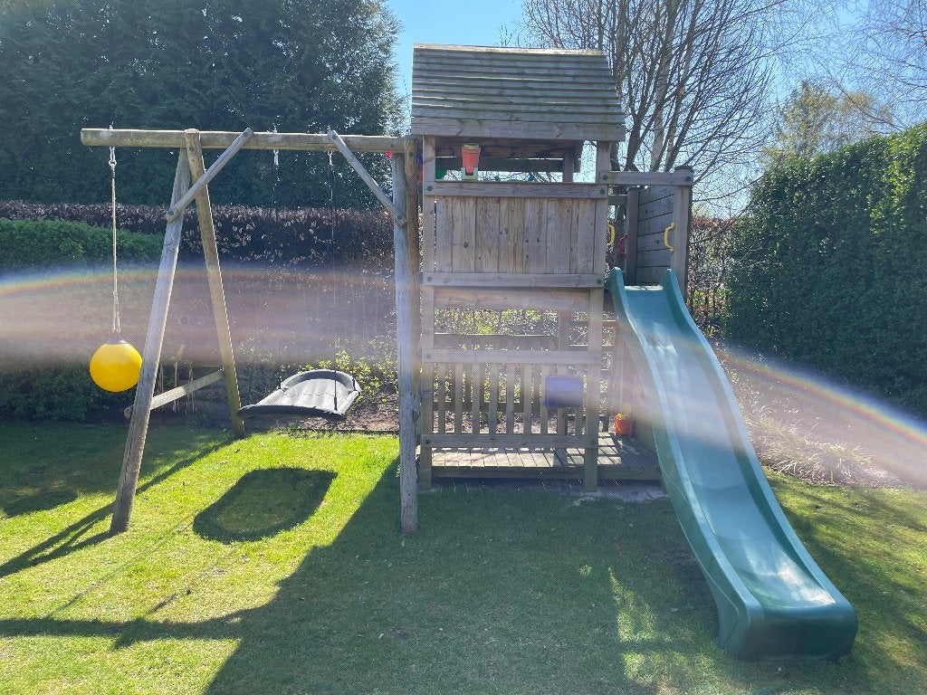 Speeltoestel toren met schommel en glijbaan, Kinderen en Baby's, Ophalen, Glijbaan