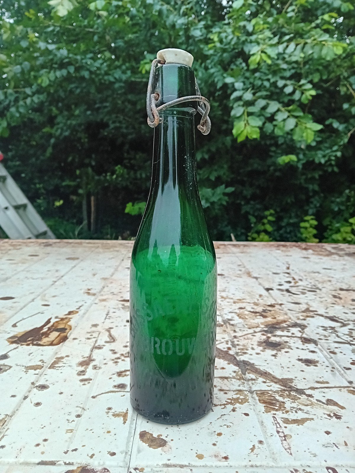 Oude vintage bierfles brouwerij Bossaert Soenen Houthulst, Verzamelen, Ophalen of Verzenden