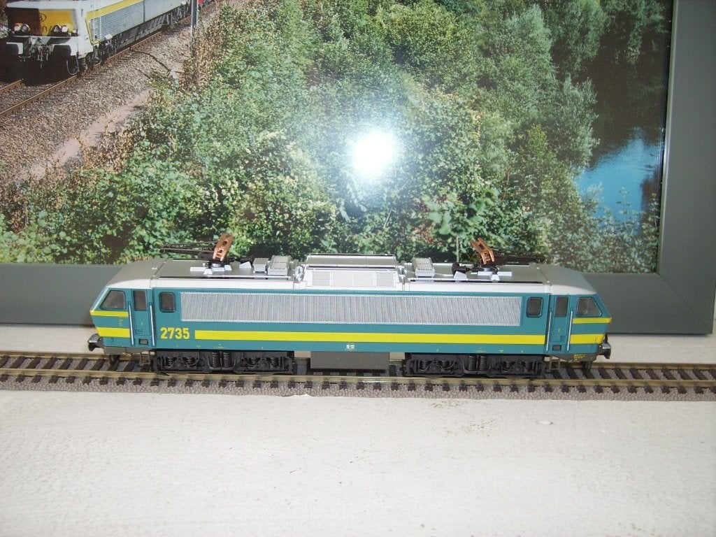 LOCOMOTIVE ÉLECTRIQUE LIMA DU NMBS 2735, Analogique, Enlèvement ou Envoi, Comme neuf, Courant continu