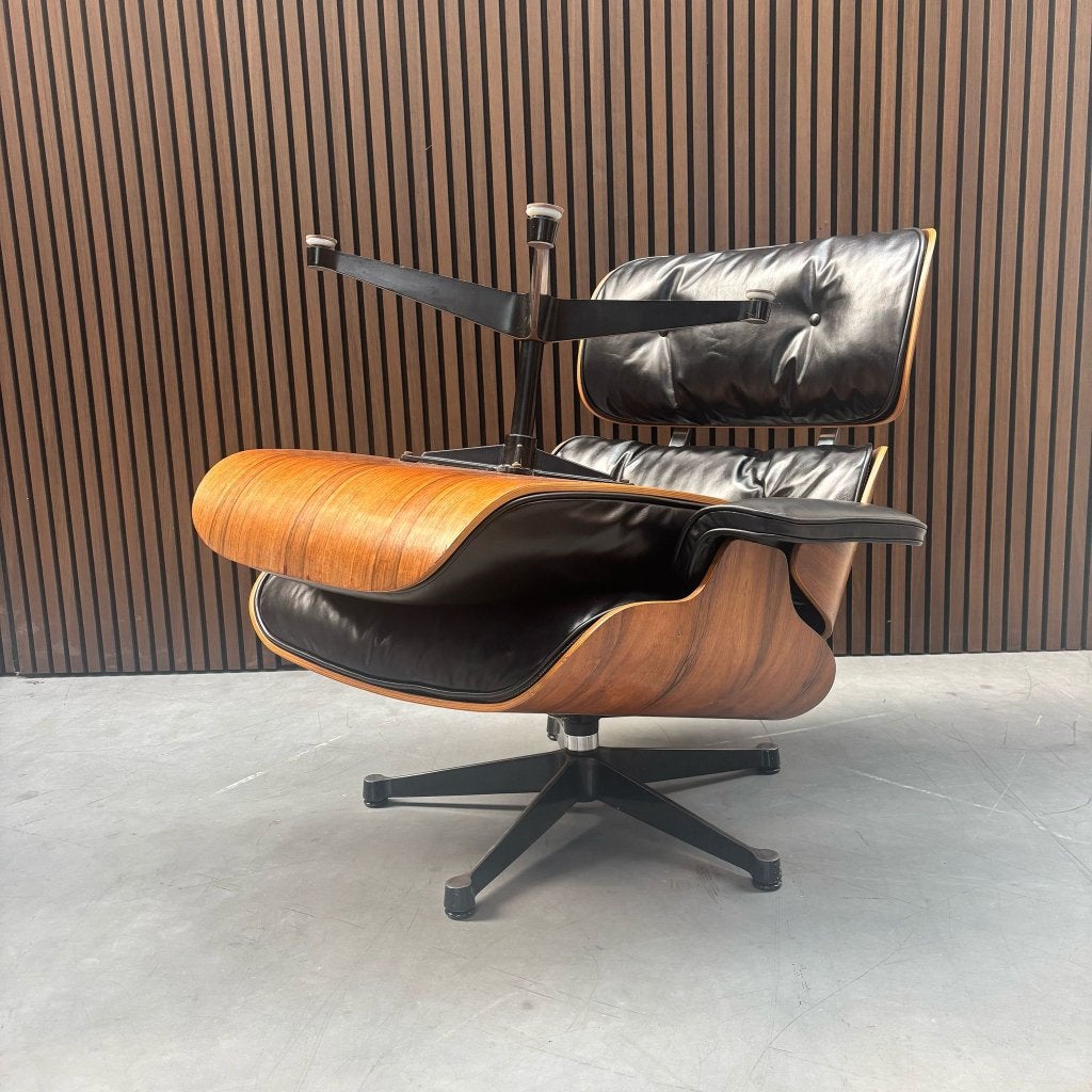 Vitra Eames Lounge Chair met Ottoman, Ophalen of Verzenden