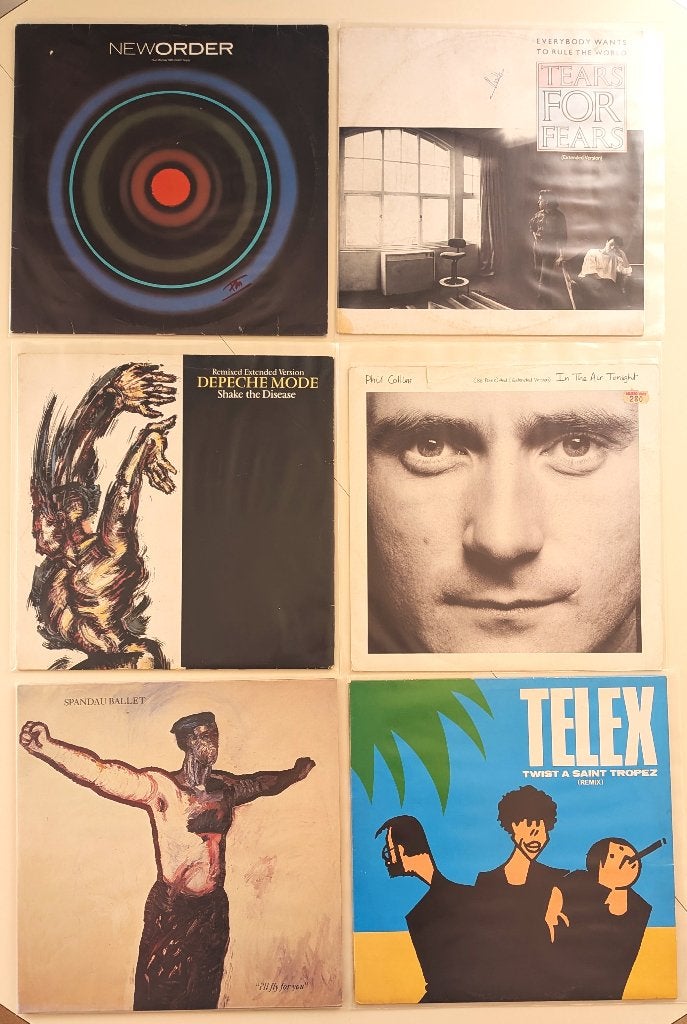 8 disques vinyles années 80, Ophalen of Verzenden, Gebruikt, Classic Rock