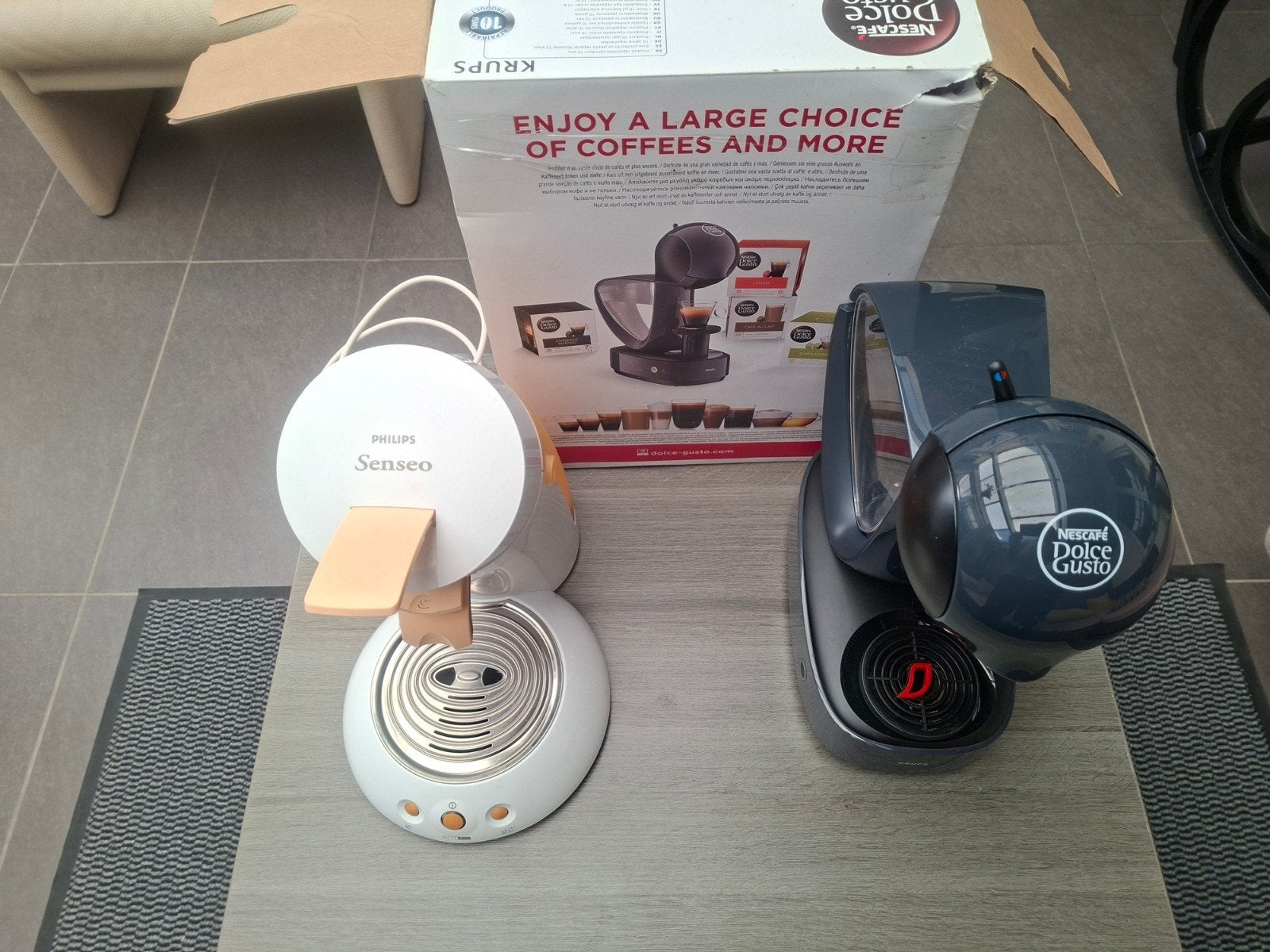 philips senseo een dolce gusto, Ophalen