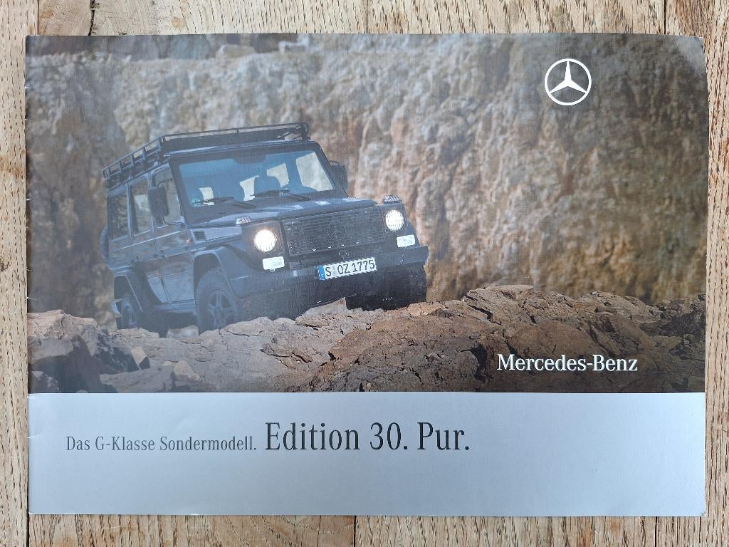 Brochure Mercedes G Edition 30 2009 12 pagina's, Ophalen of Verzenden, Gelezen, Mercedes