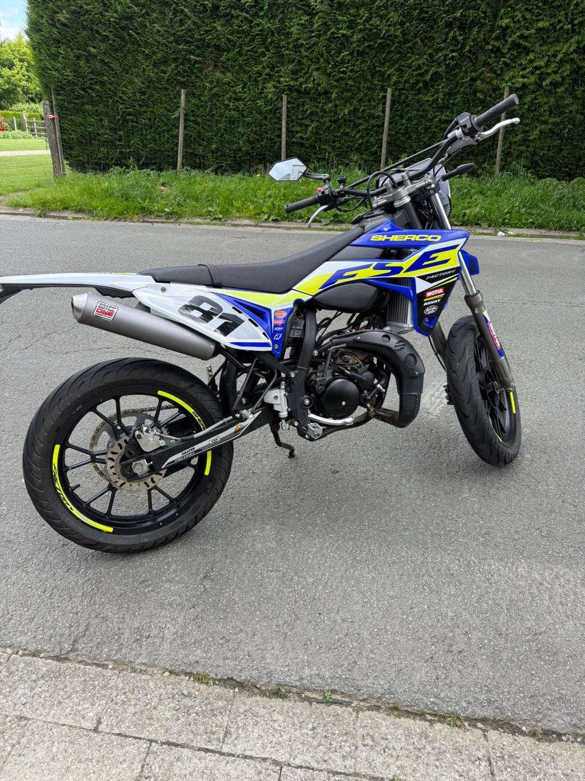 Sherco 50cc te koop, Fietsen en Brommers, 6 versnellingen, Gebruikt, 50 cc, Ophalen