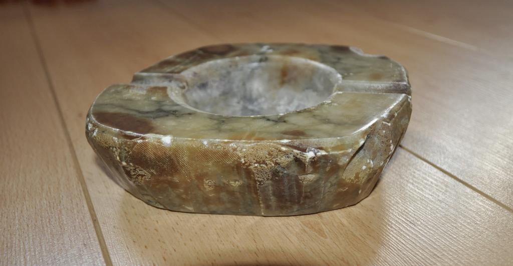 Albâtre gros cendrier 20x18x5cm des années 50, 2kg100, Enlèvement ou Envoi