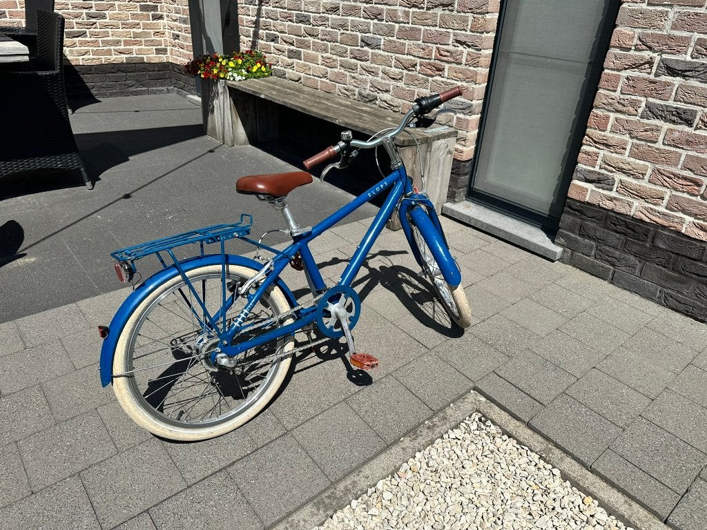 Blauwe jongensfiets 20 inch, Ophalen, Gebruikt, Velgrem, Decathlon