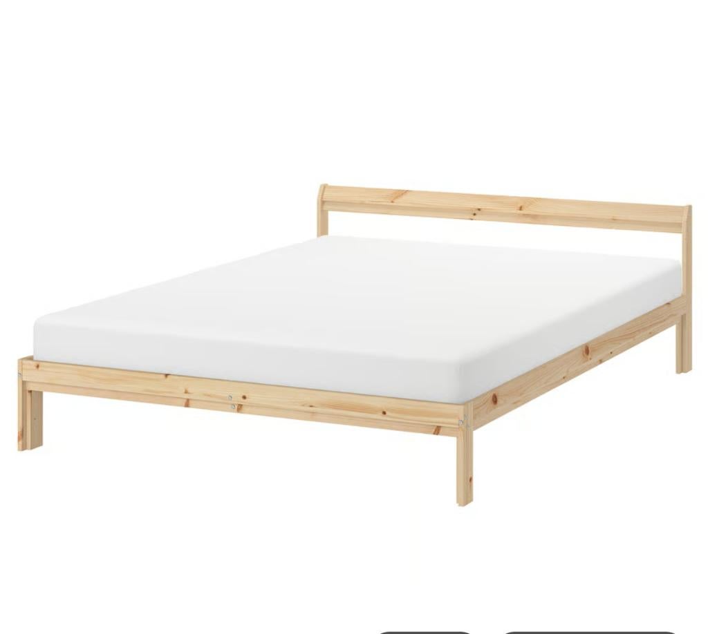 IKEA NEIDEN houten bedframe - Zeer goede staat, Huis en Inrichting, Slaapkamer | Bedden, Nieuw, Tweepersoons, 140 cm, 200 cm, Hout