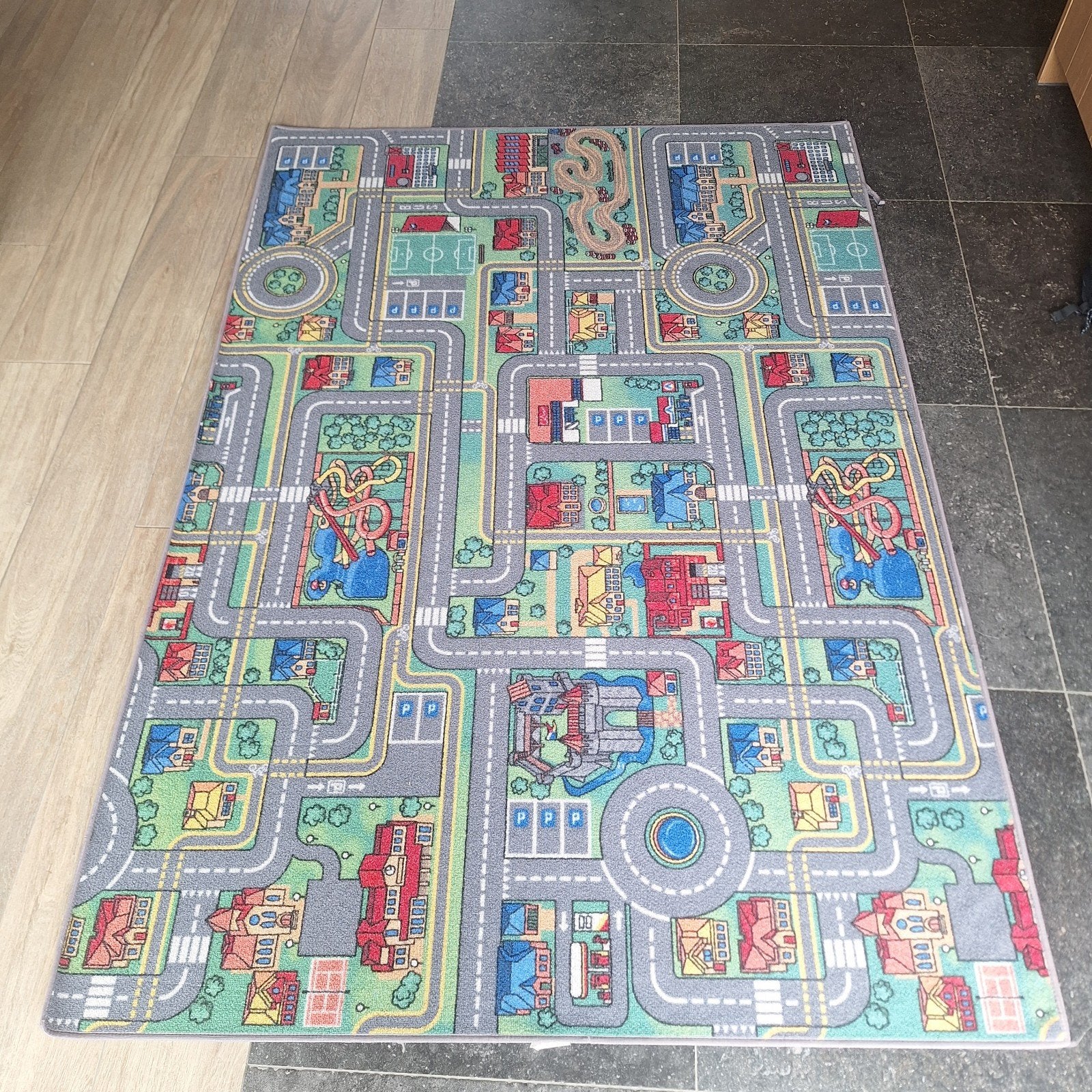 City LIfe verkeerstapijt 140x200cm, Kinderen en Baby's, Speelgoed | Speelkleden, Ophalen