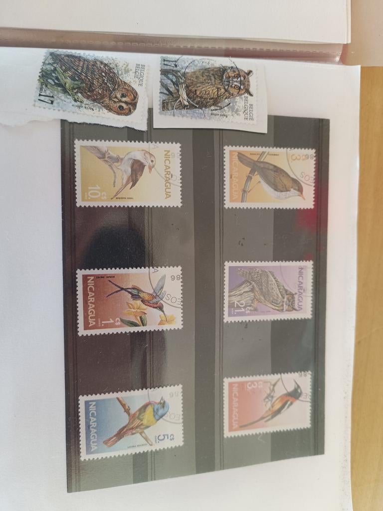 Post zegels, vogels, Ophalen