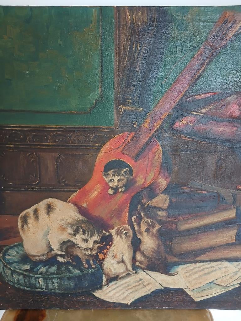 Schilderij poezen, Ophalen of Verzenden