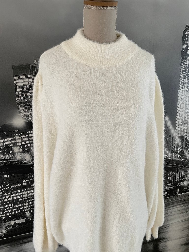 prachtige witte trui 48 - GRATIS trui bij aankoop, Envoi, Comme neuf, Taille 46/48 (XL) ou plus grande, Blanc