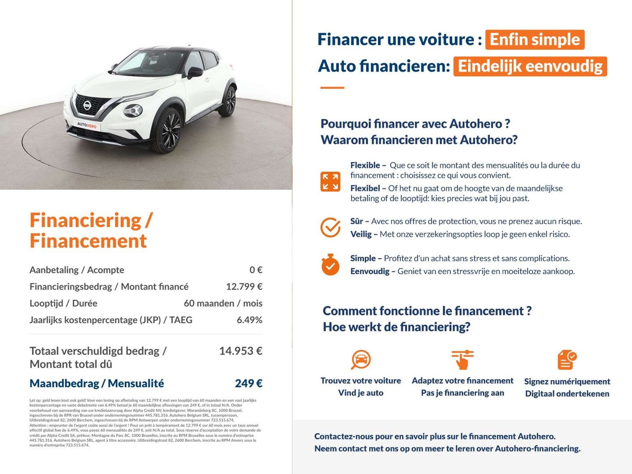 Nissan Juke 1.0 DIG-T N-Design (bj 2021, automaat), Stof, Gebruikt, Wit, 5 zetels