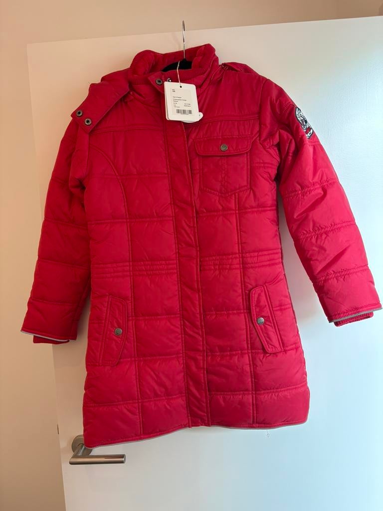 Winter jas meisje met paard. Nieuw!!! Maat 140, Ophalen, Nieuw, Maat 34 (XS) of kleiner, Roze