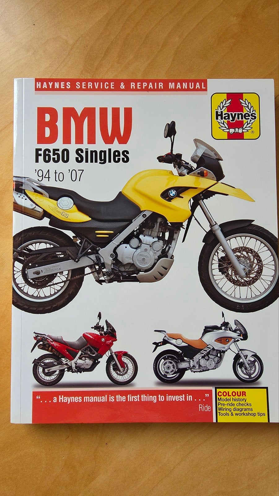 Haynes garage handboek BMW F650, Boeken, Ophalen, Zo goed als nieuw, Haynes
