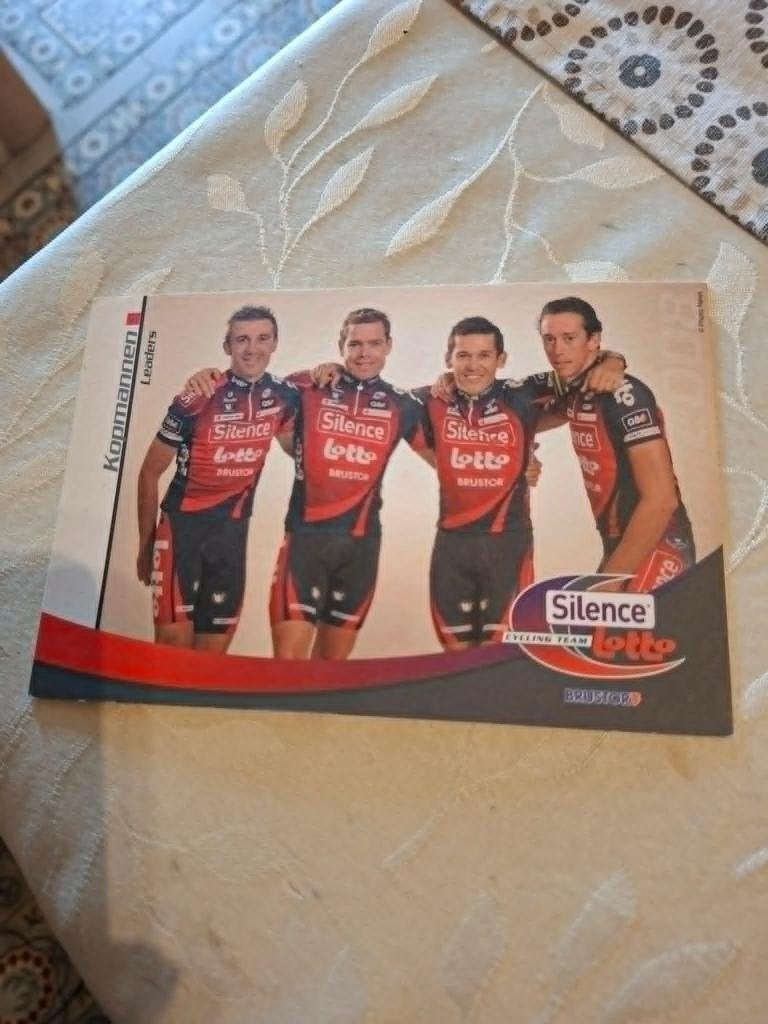 Wielerkaart : Silence-Lotto / De kopmannen, Ophalen of Verzenden, Zo goed als nieuw, Poster, Plaatje of Sticker