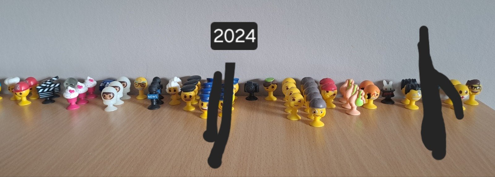 Emoji 2022, 2023, 2024, 2025, stikeezzz, Verzamelen, Aldi, Ophalen of Verzenden
