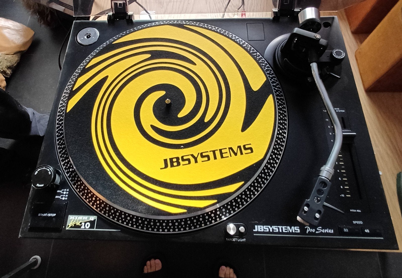 JB Systems High Q10 black turntable, Muziek en Instrumenten, Dj-sets en Draaitafels, Ophalen, Gebruikt, Dj-set, Overige merken