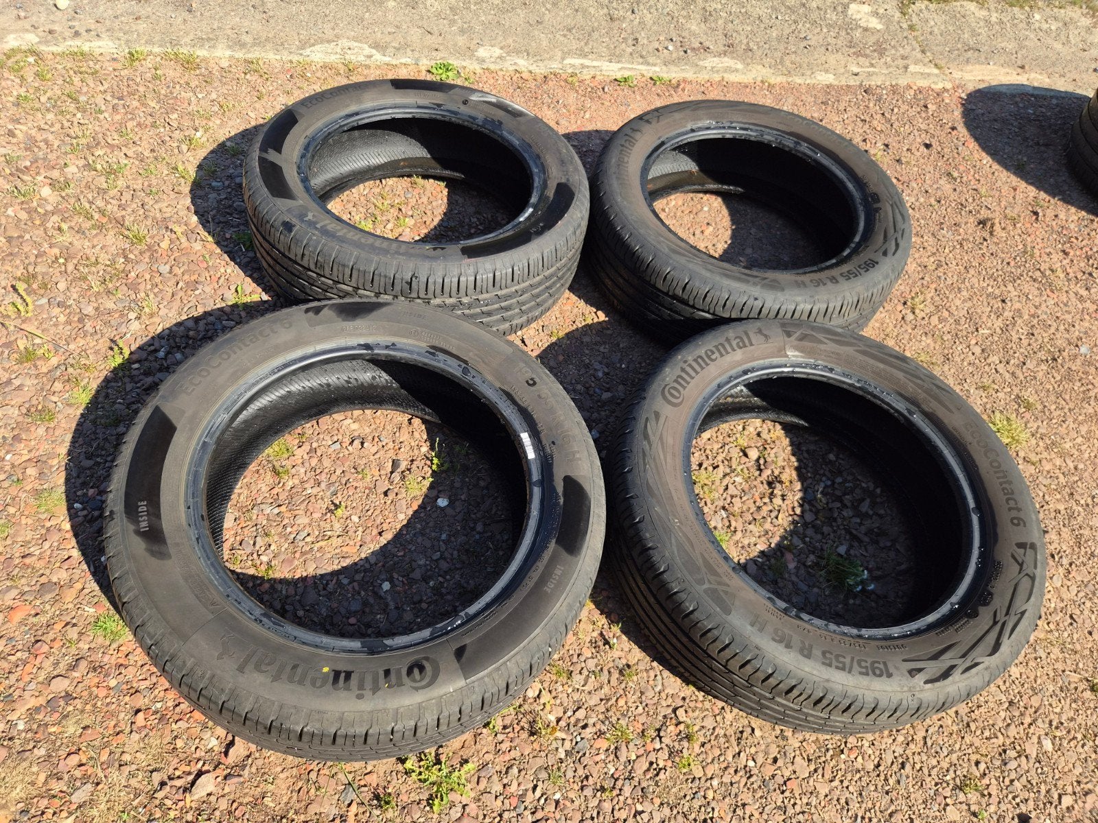 4x pneus été excellent Continental 195/55 R16 H, Pneus été, Pneu(s)