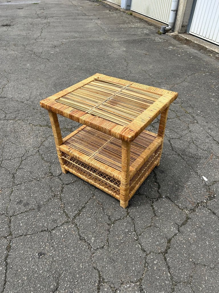 Petite coffee table en rotin, Enlèvement