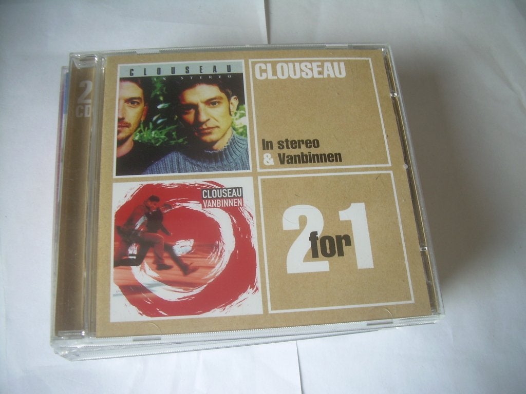 2 CD S - CLOUSEAU - IN STEREO - VANBINNEN, Ophalen of Verzenden, Zo goed als nieuw, Pop