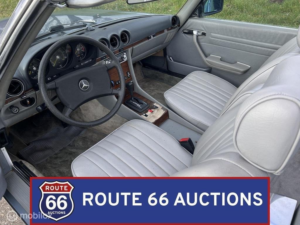 Mercedes-Benz 380 SL | 1982 | Route 66 Auctions, Zwart, Mercedes-Benz, Bedrijf, Handgeschakeld