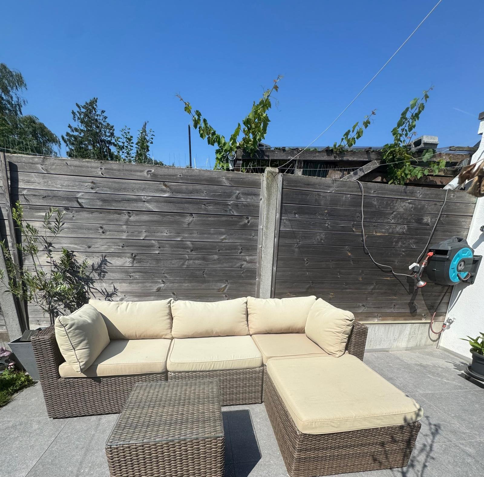 Lounge set compleet, Rotin, Enlèvement, Utilisé, Sets de jardin