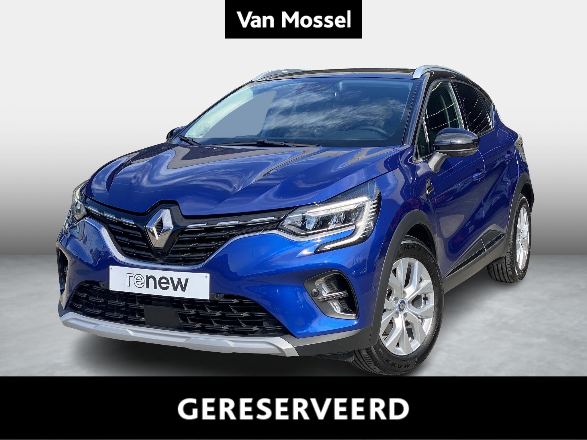Renault Captur Intens E-Tech plug-in hybrid, Auto's, Gebruikt, 4 cilinders, 159 pk, Blauw