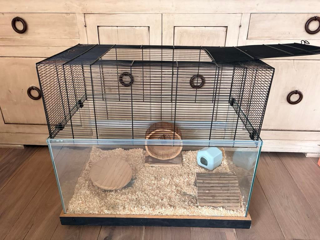 Hamster kooi, Ophalen, Zo goed als nieuw, Kooi, Hamster