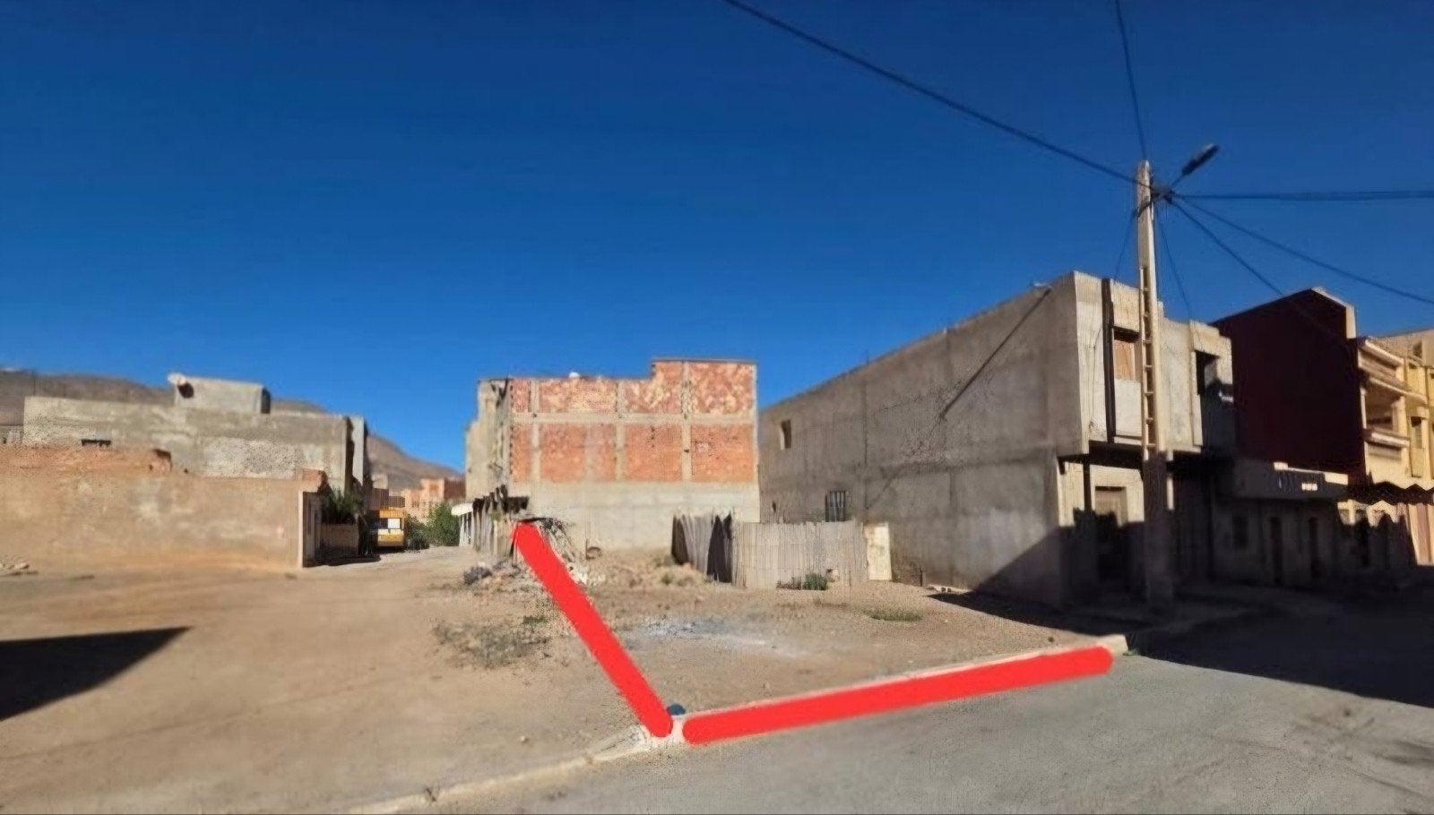 Maroc Zaio Terrain à bâtir 145 m², terrain d'angle