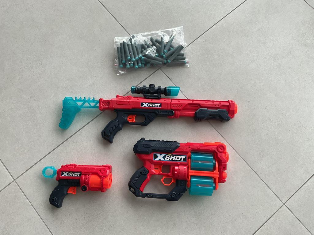 XShot (nerf) gun pakket in zeer goede staat!, Enlèvement ou Envoi, Comme neuf