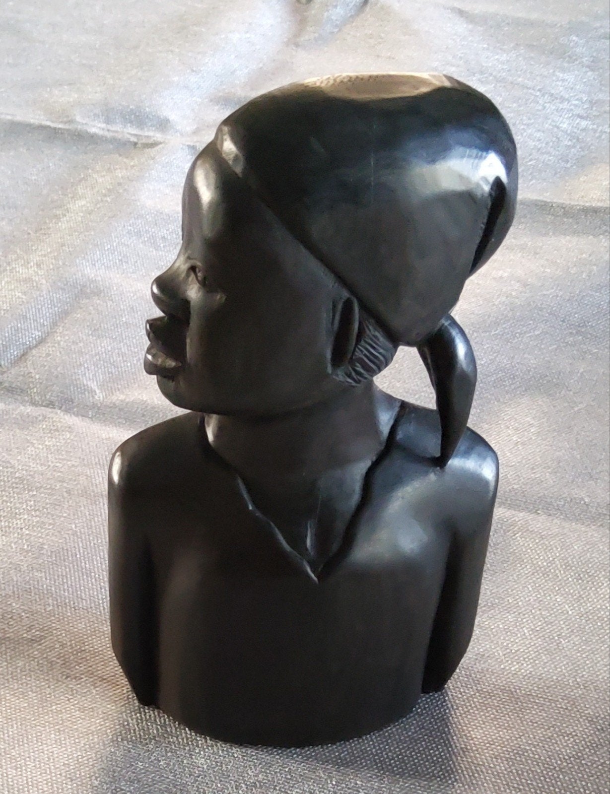 Afrikaanse ebbenhouten buste - 17 cm, Ophalen, Afrika, Buste