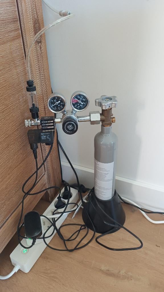 Co2 art dual stage set+difuser+drop checker, Dieren en Toebehoren, Ophalen, Overige merken, Zo goed als nieuw, Inclusief toebehoren
