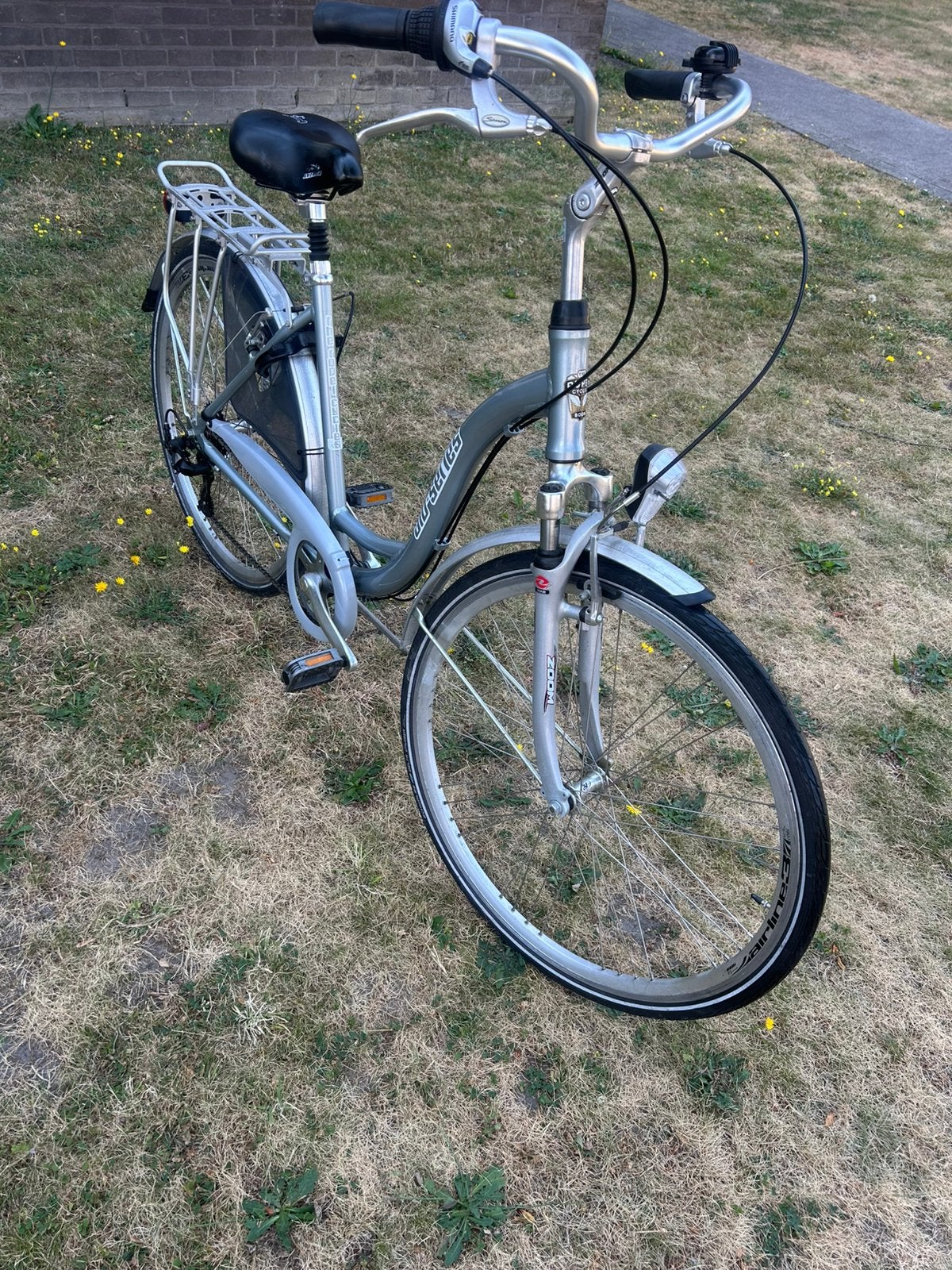 Rupel Aluserie zilverkleurige volledig uitgeruste stadsfiets, Fietsen en Brommers, Velgrem, Versnellingen, Zo goed als nieuw, 50 tot 53 cm