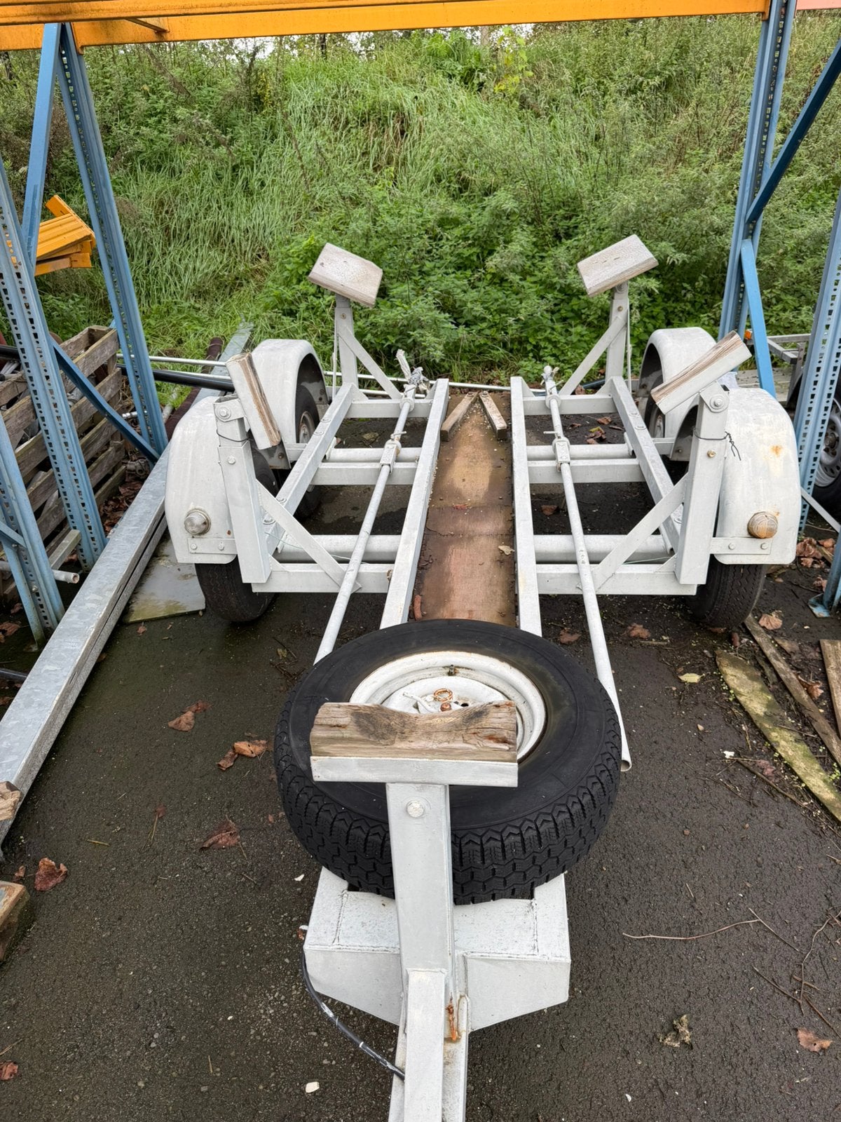 Dubbelas boot trailer (Etap 22), Watersport en Boten, Ophalen, Minder dan 1500 kg, Gebruikt, Dubbelassig (tandemas)